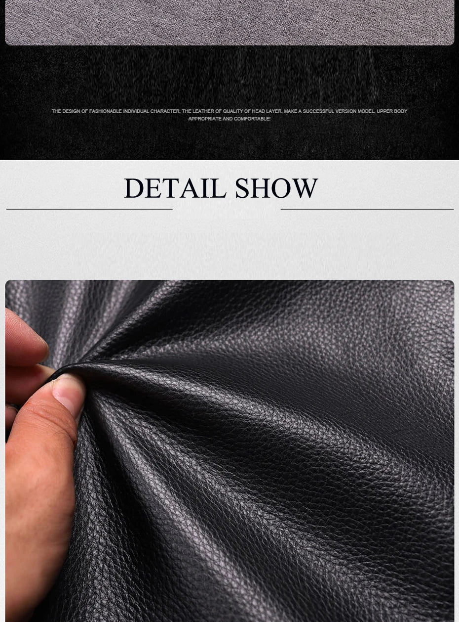 genuine leather jacket for men 100% real natural leather coat Classic casual style cowhide jacket vintage quality biker leather