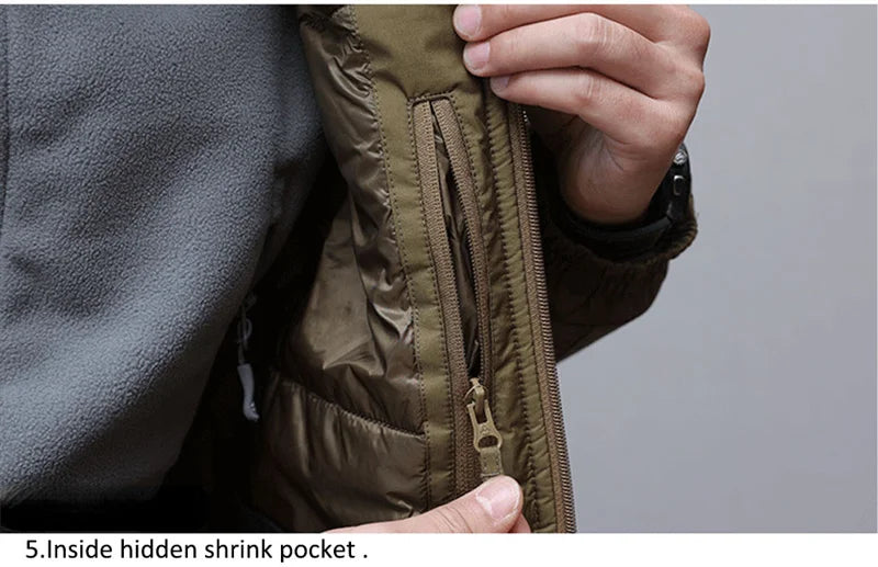 L7 Winter Parkas Men Camo Windbreaker Waterproof Jackets Sports Tactics Hunting Camping Hiking Down Warm Trip Polar Region Coats