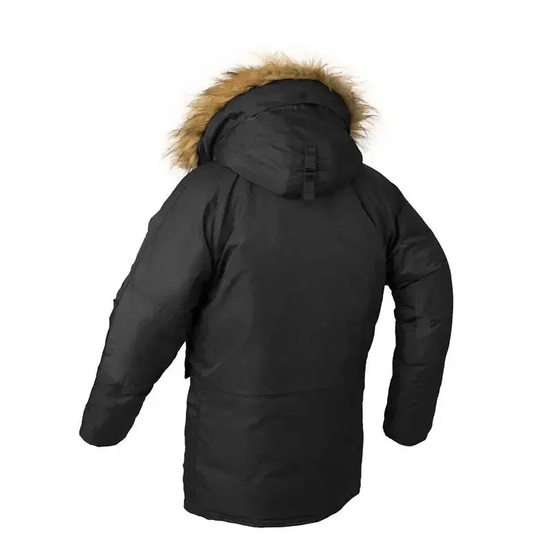 Large Size Military Plus Size Fur Hood Long Waterproof Windproof New Winter Parka Thick Men Outwear Jacket Coat USA SIZE Parkas