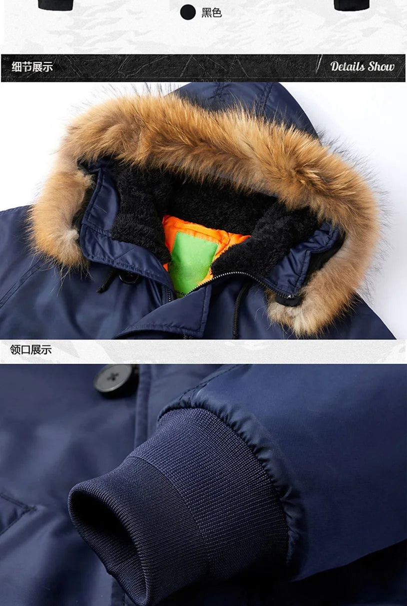 Padding Male Winter Bomber Coat Heavy Jackets Hooded Padded Streetwear Fur Collar Cheap Short Parka Y2K 2024 Z1