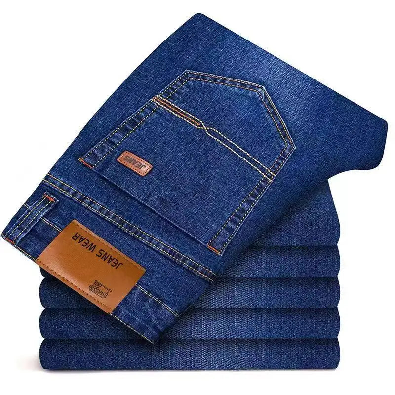 2025 Spring New Mens Slim Fit Classic Skinny Jeans Male Slim Fit Pencil Denim Blue Casual Street Style Casual Mens Skinny Jeans