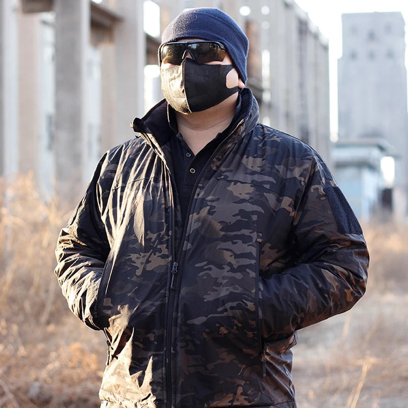 L7 Winter Parkas Men Camo Windbreaker Waterproof Jackets Sports Tactics Hunting Camping Hiking Down Warm Trip Polar Region Coats
