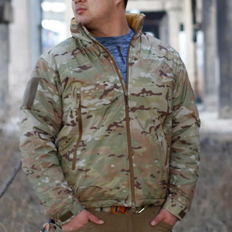 L7 Winter Parkas Men Camo Windbreaker Waterproof Jackets Sports Tactics Hunting Camping Hiking Down Warm Trip Polar Region Coats