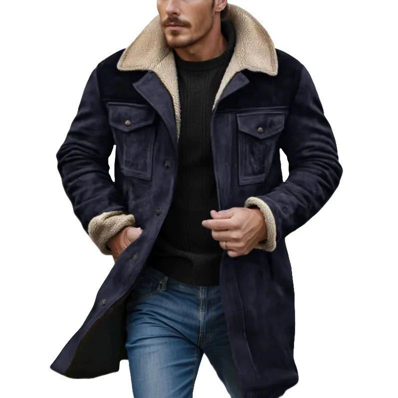 Men's Autumn and Winter Warm Cotton Jacket Men's Thick Cold Proof Fashionable Jacket, Men's Outdoor Casual Jacket Men's Jacket