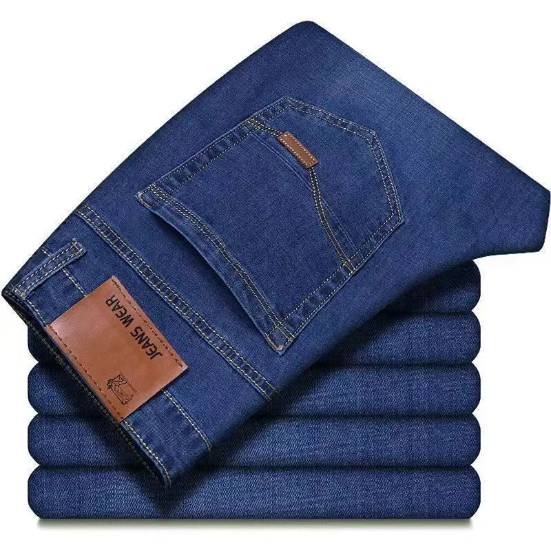 2025 Spring New Mens Slim Fit Classic Skinny Jeans Male Slim Fit Pencil Denim Blue Casual Street Style Casual Mens Skinny Jeans
