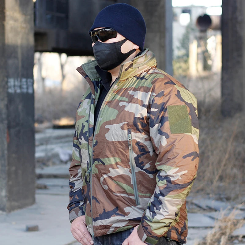 L7 Winter Parkas Men Camo Windbreaker Waterproof Jackets Sports Tactics Hunting Camping Hiking Down Warm Trip Polar Region Coats