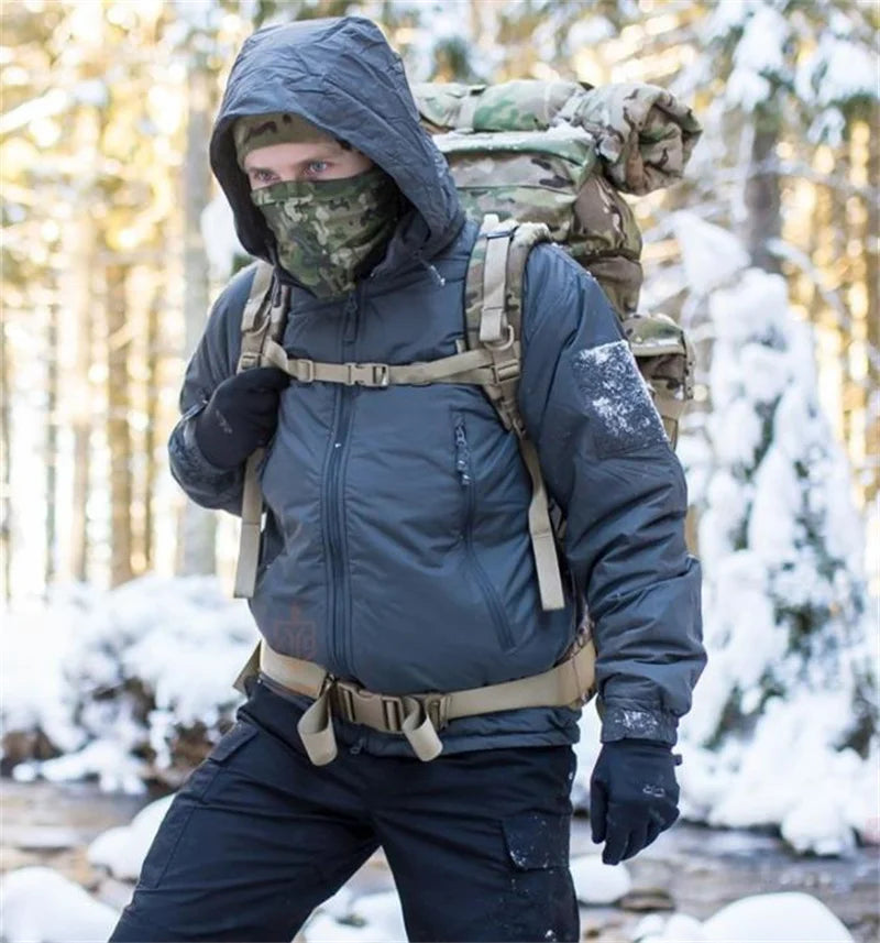 L7 Winter Parkas Men Camo Windbreaker Waterproof Jackets Sports Tactics Hunting Camping Hiking Down Warm Trip Polar Region Coats