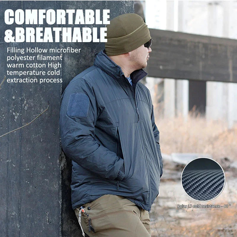 L7 Winter Parkas Men Camo Windbreaker Waterproof Jackets Sports Tactics Hunting Camping Hiking Down Warm Trip Polar Region Coats